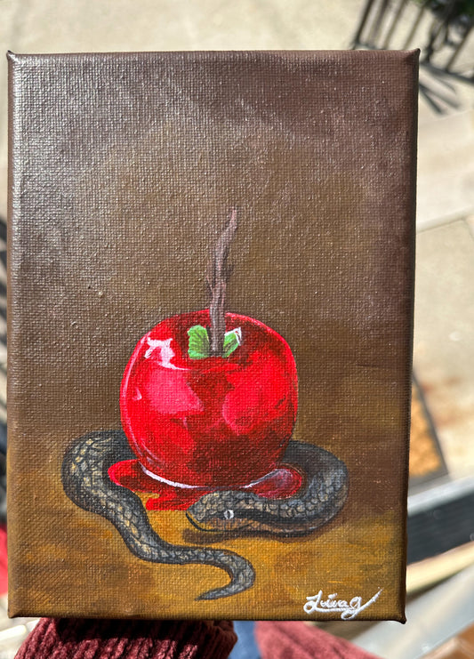 Candy Apple l Witchtober Day 2 | Original Halloween Art