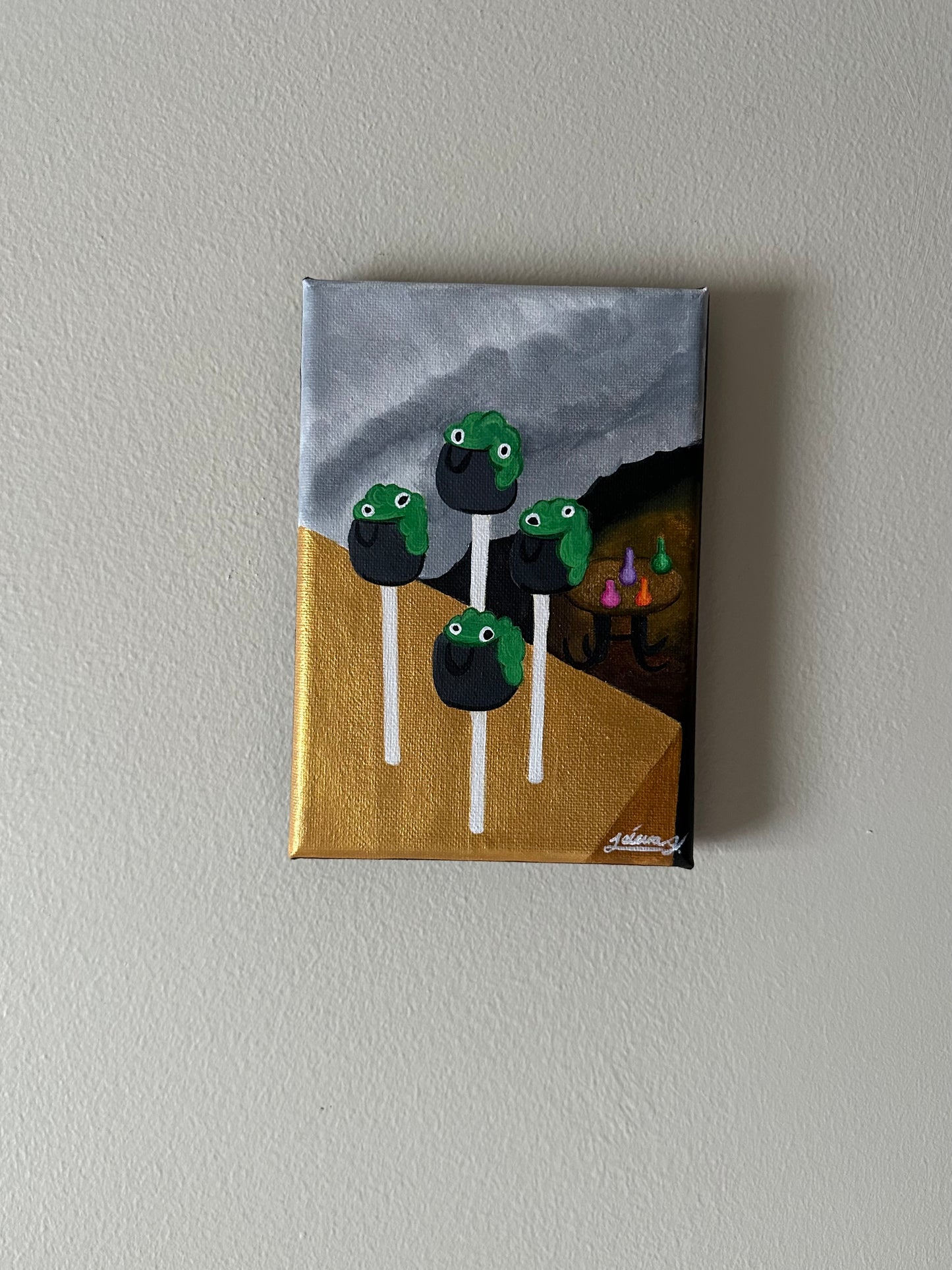 Cauldron Cake Pops | Witchtober Challenge Day 17 | Original Halloween Art