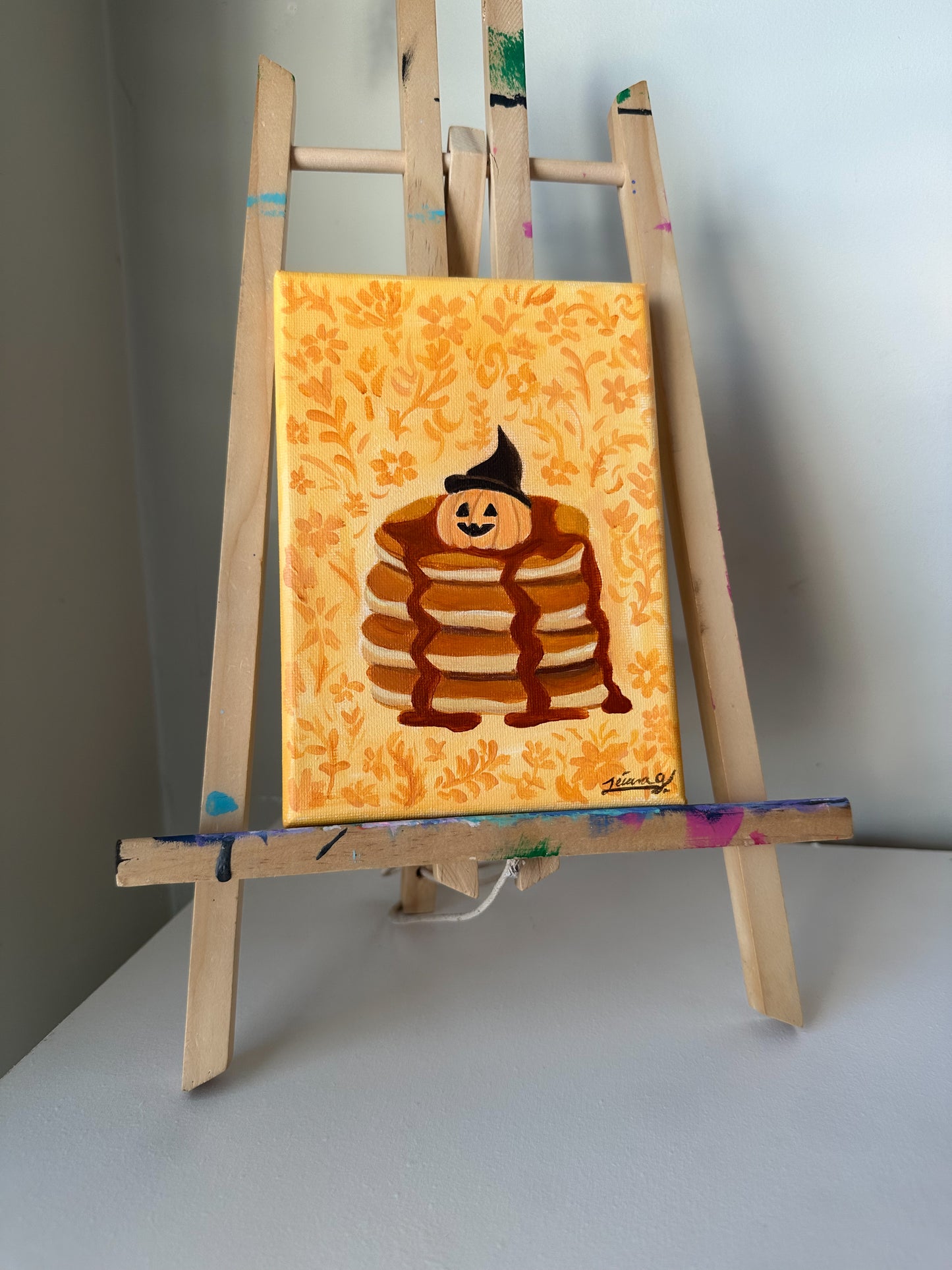 Pumpkin Pancakes | Witchtober Challenge Day 26 | Original Halloween Art