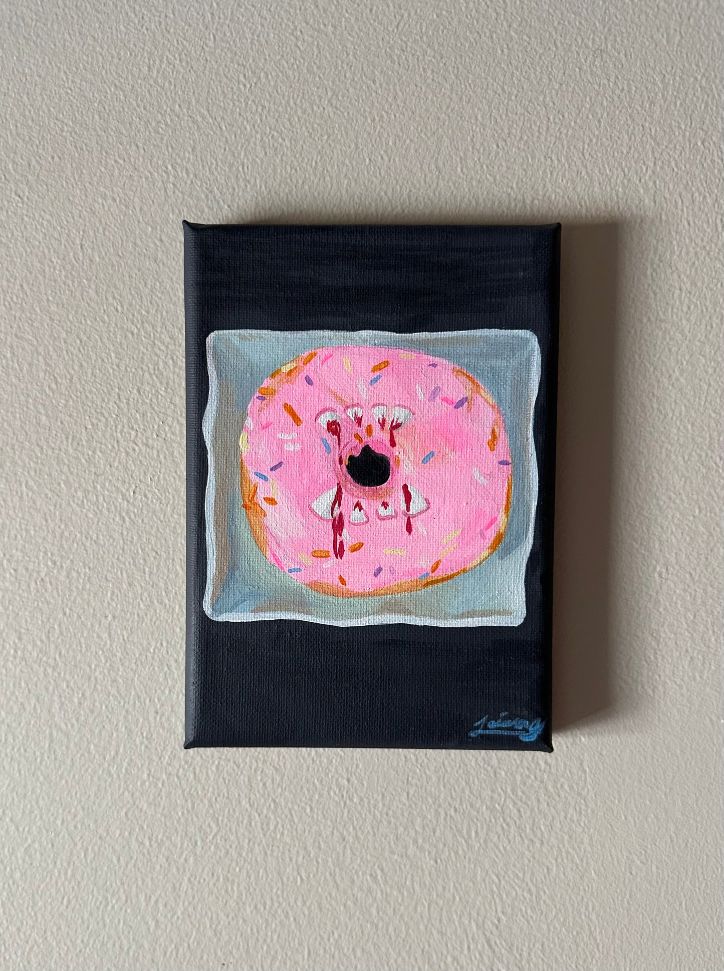 Vampire Donut | Witchtober Challenge Day 15 | Original Halloween Art