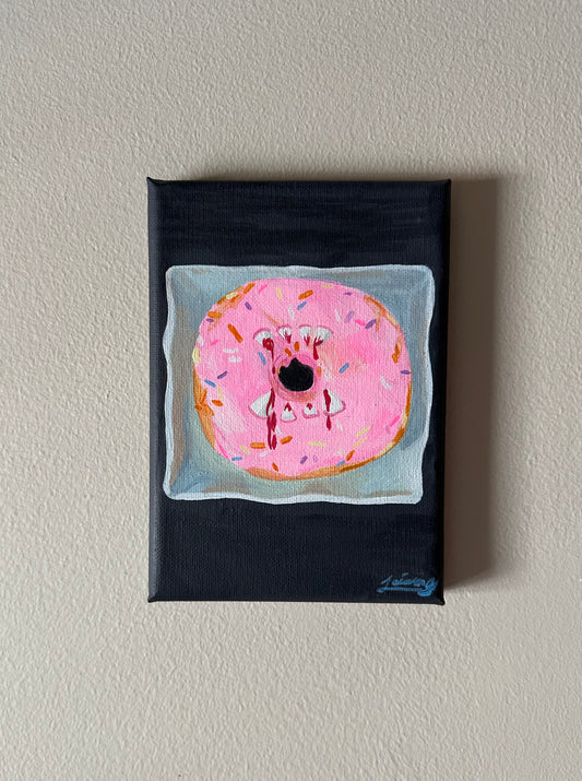 Vampire Donut | Witchtober Challenge Day 15 | Original Halloween Art