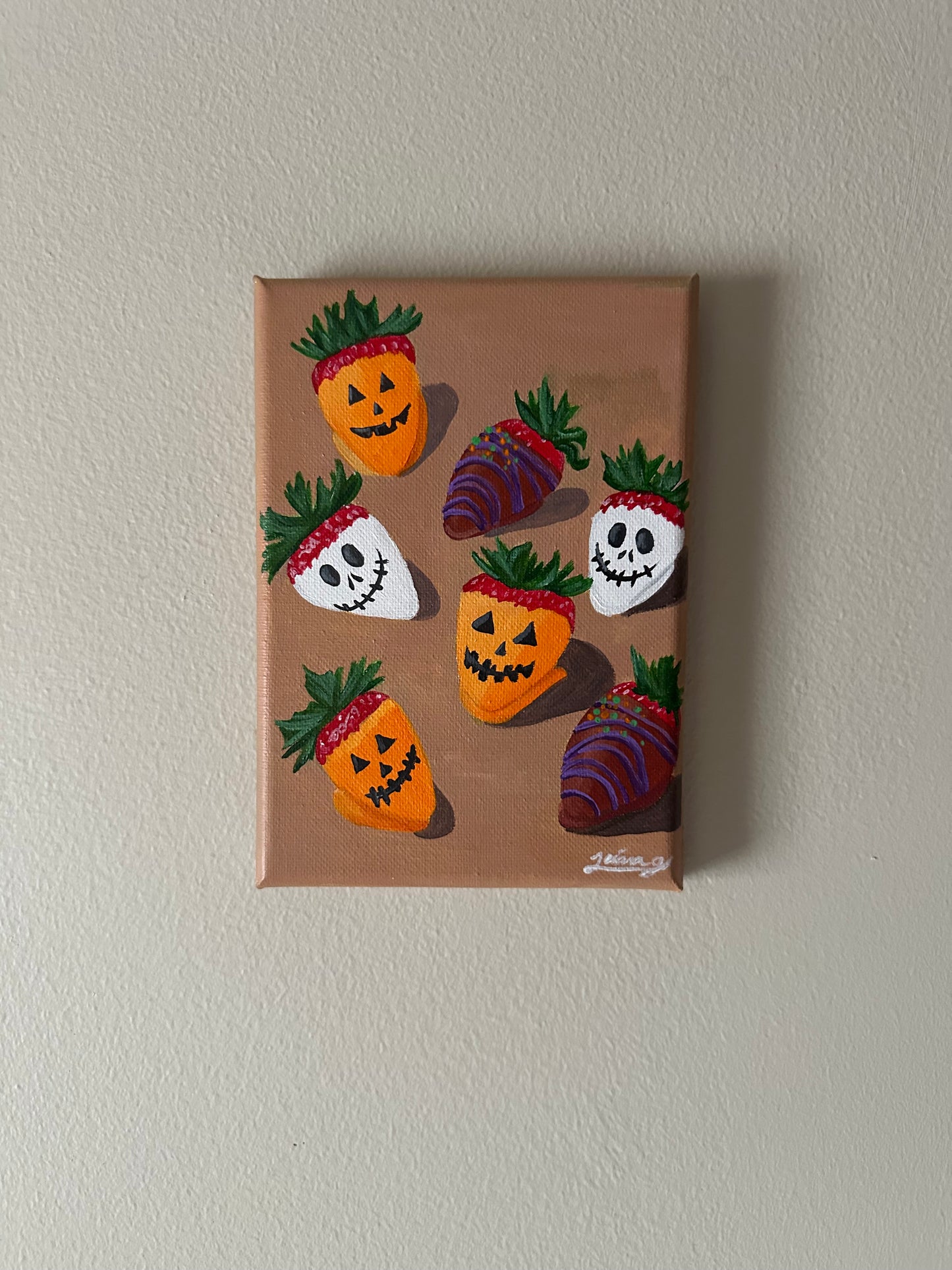 Chocolate Covered Strawberries | Witchtober Challenge Day 13 | Original Halloween Art