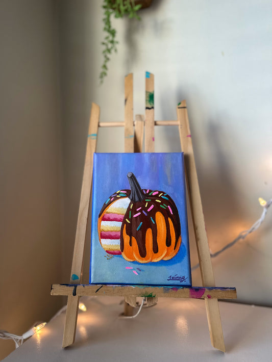 Pumpkin Cake | Witchtober Challenge Day 25 | Original Halloween Art