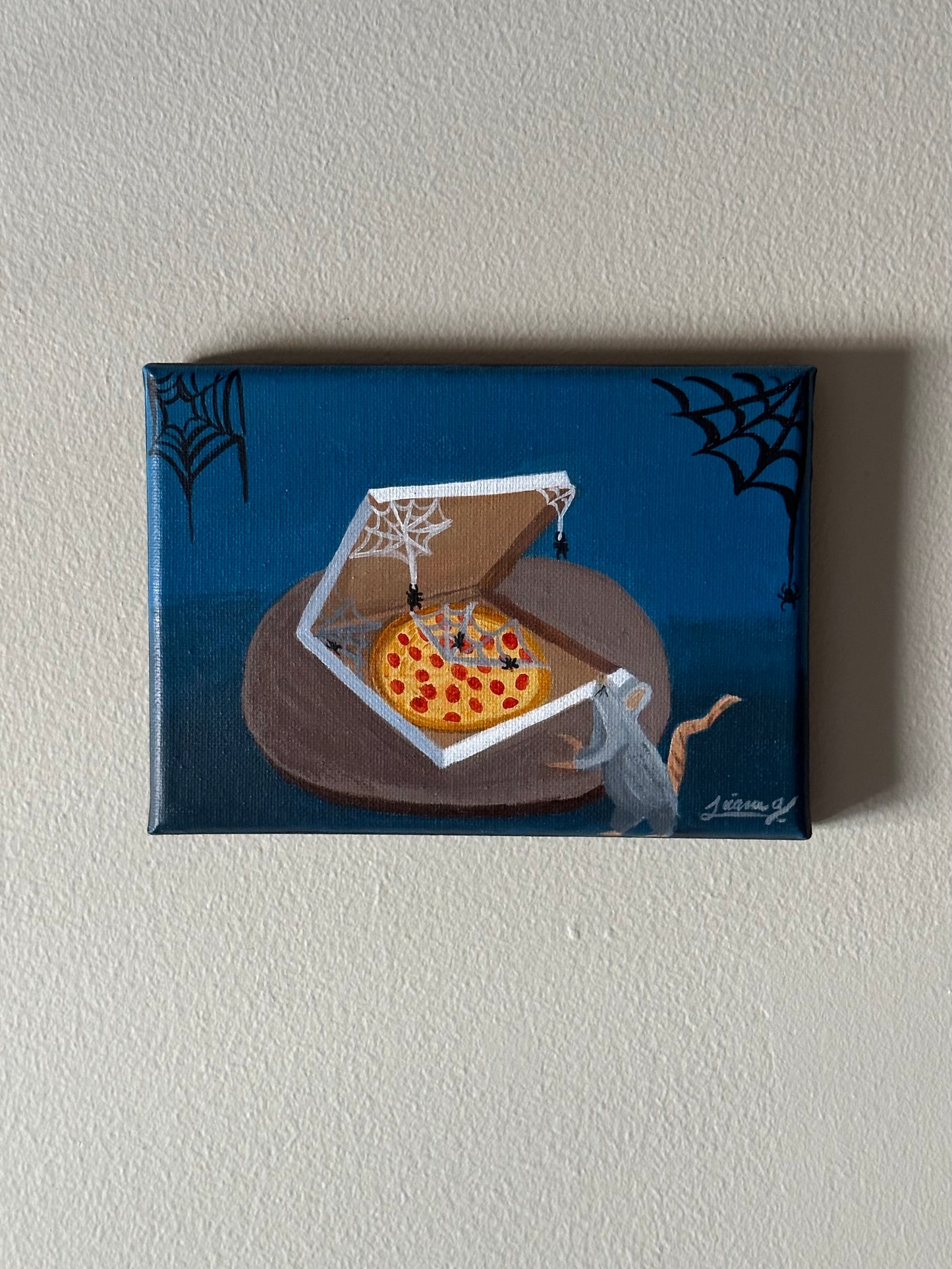 Spiderweb Pizza | Witchtober Challenge Day 21 | Original Halloween Art