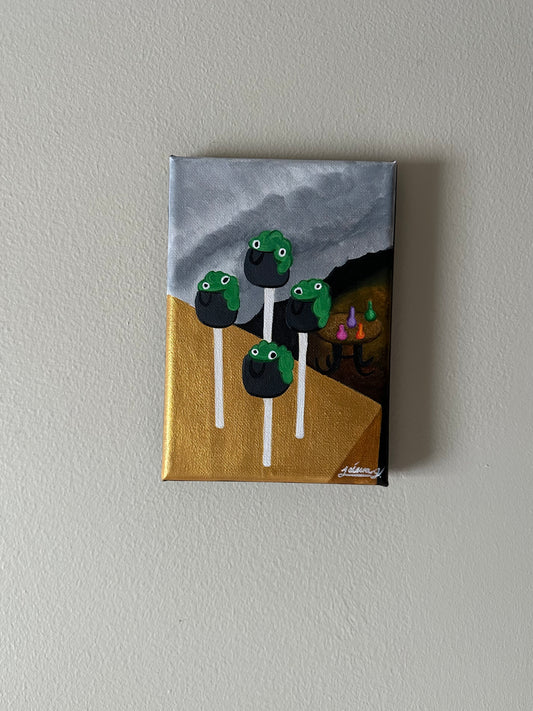 Cauldron Cake Pops | Witchtober Challenge Day 17 | Original Halloween Art