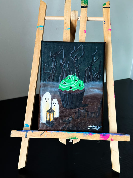 Spooky Cupcake | Witchtober Challenge Day 10 | Original Halloween Art