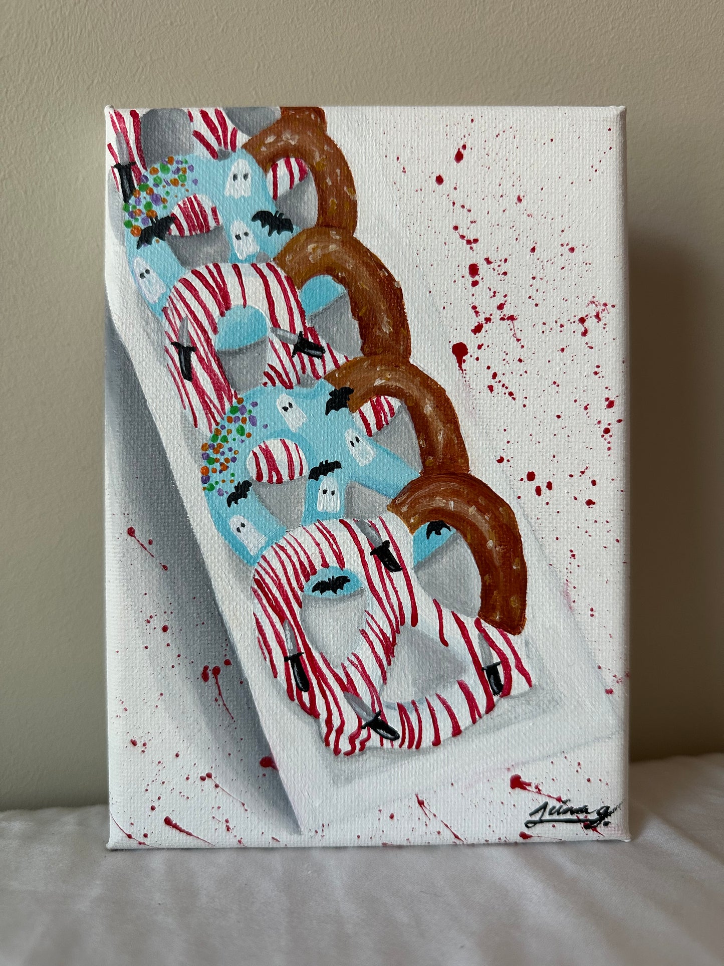 Chocolate Covered Pretzels | Witchtober Challenge Day 14 | Original Halloween Art