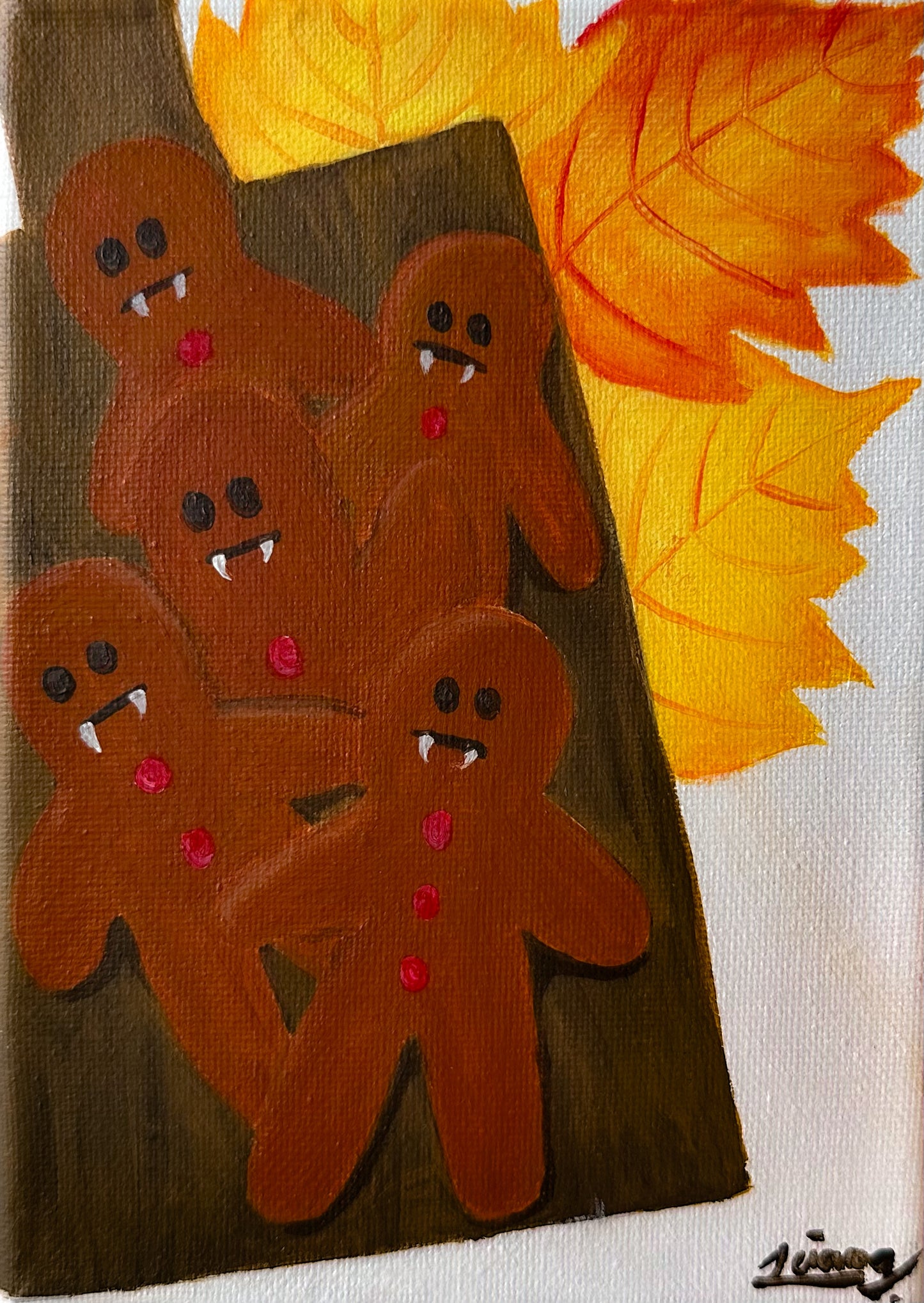 Vampire Gingerbread Men | Witchtober Challenge Day 29 | Original Halloween Art