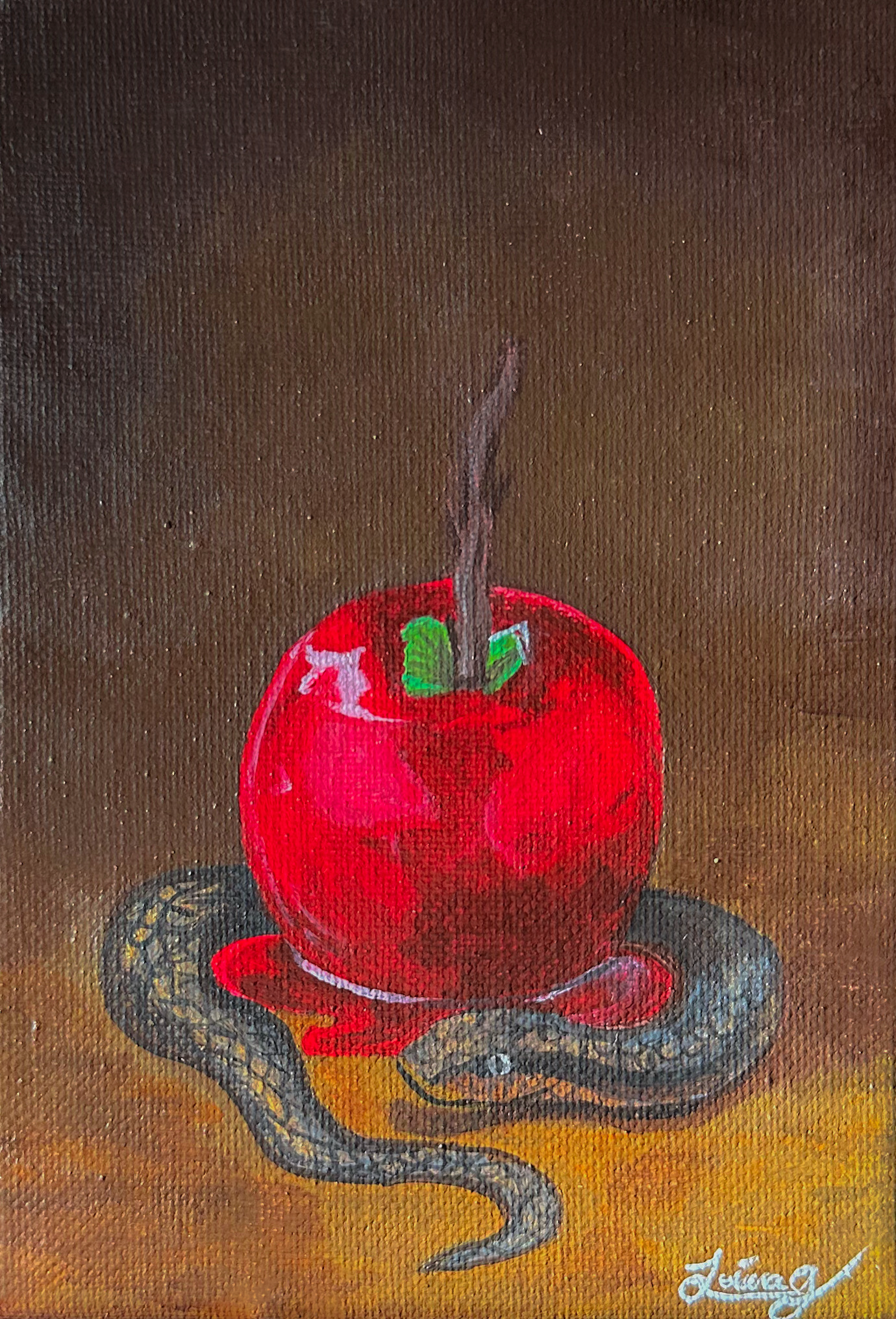 Candy Apple l Witchtober Day 2 | Original Halloween Art