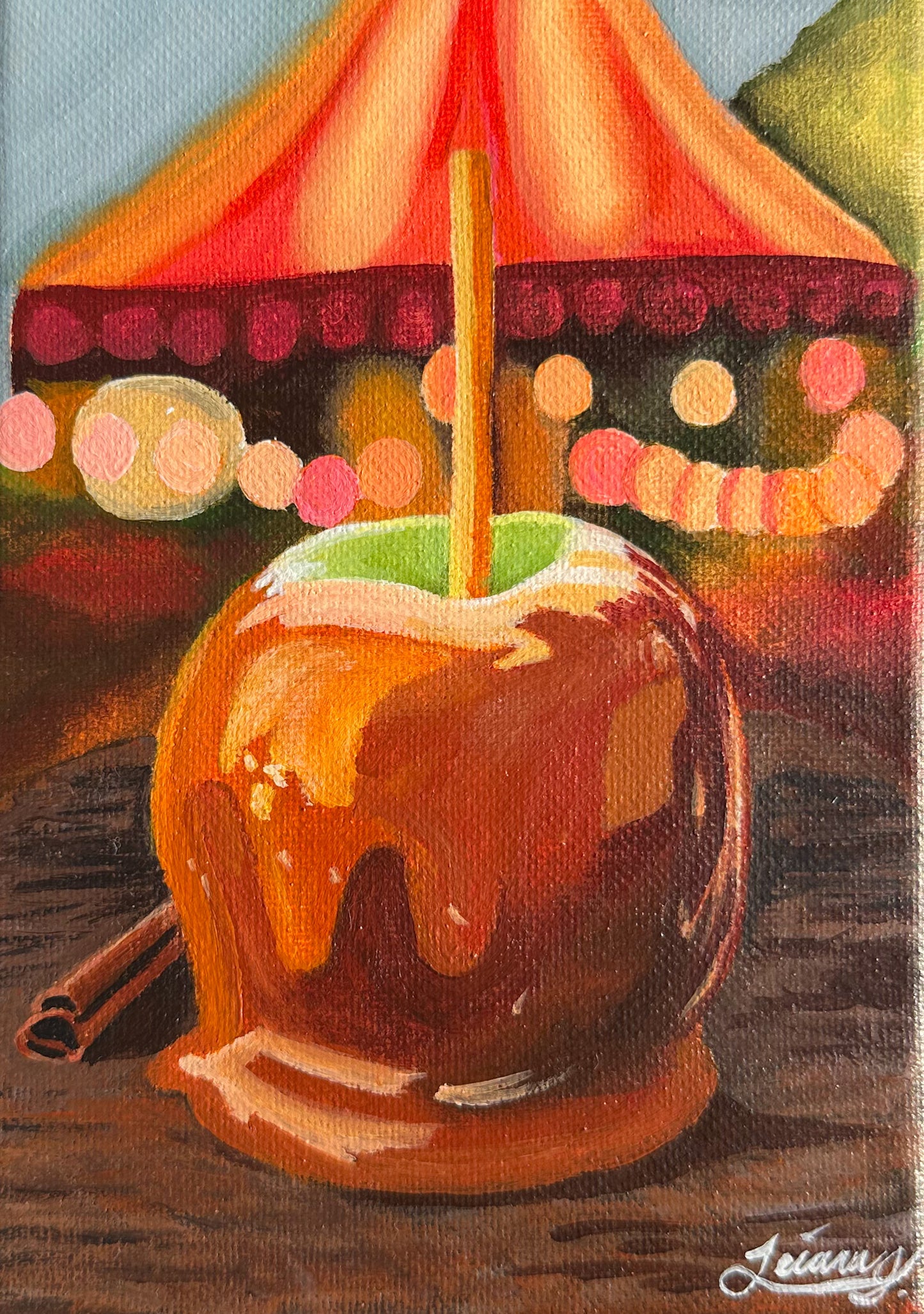 Caramel Apple | Witchtober Day 8 | Original Halloween Art