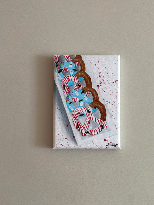 Chocolate Covered Pretzels | Witchtober Challenge Day 14 | Original Halloween Art