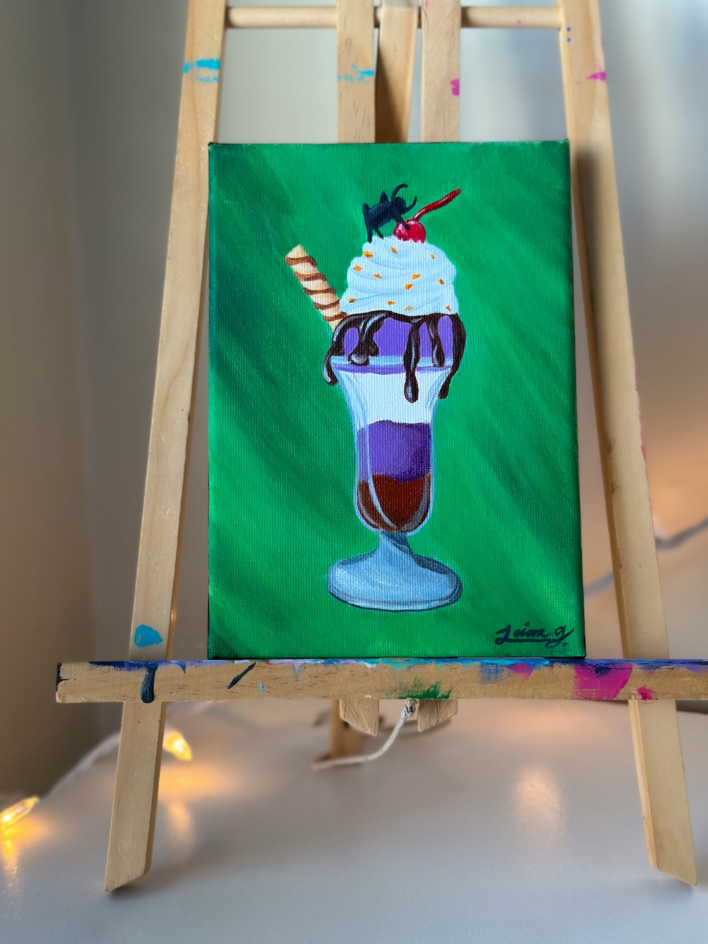 Spider Sundae | Witchtober Challenge Day 24 | Original Halloween Art