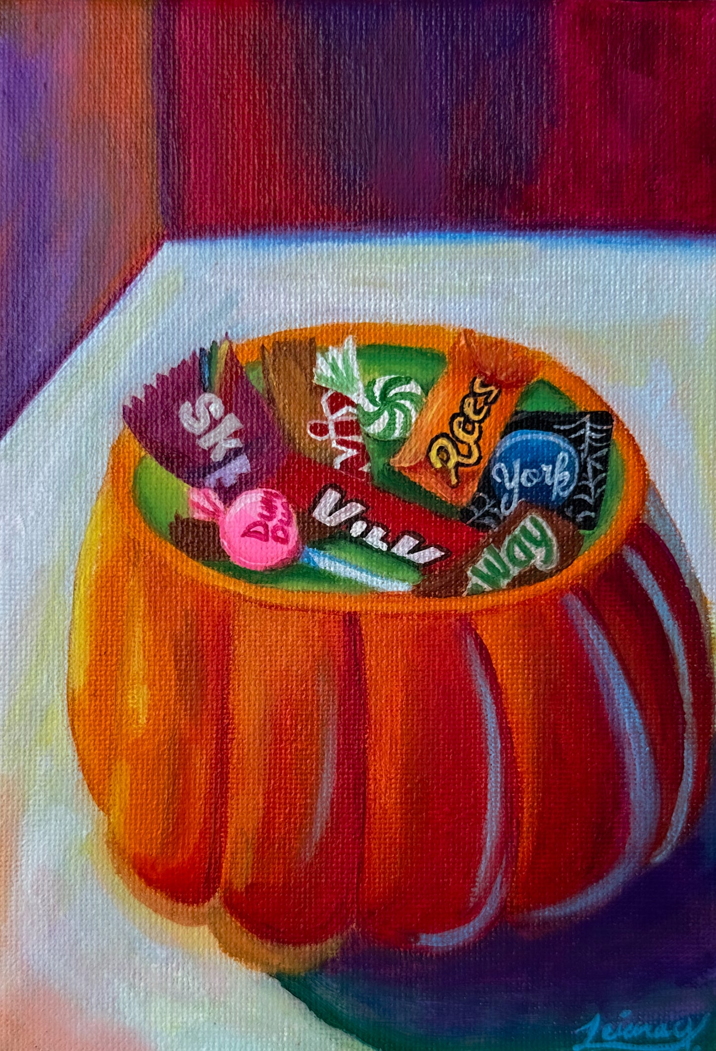 Trick-or-treat Pumpkin | Witchtober Challenge Day 31 | Original Halloween Art