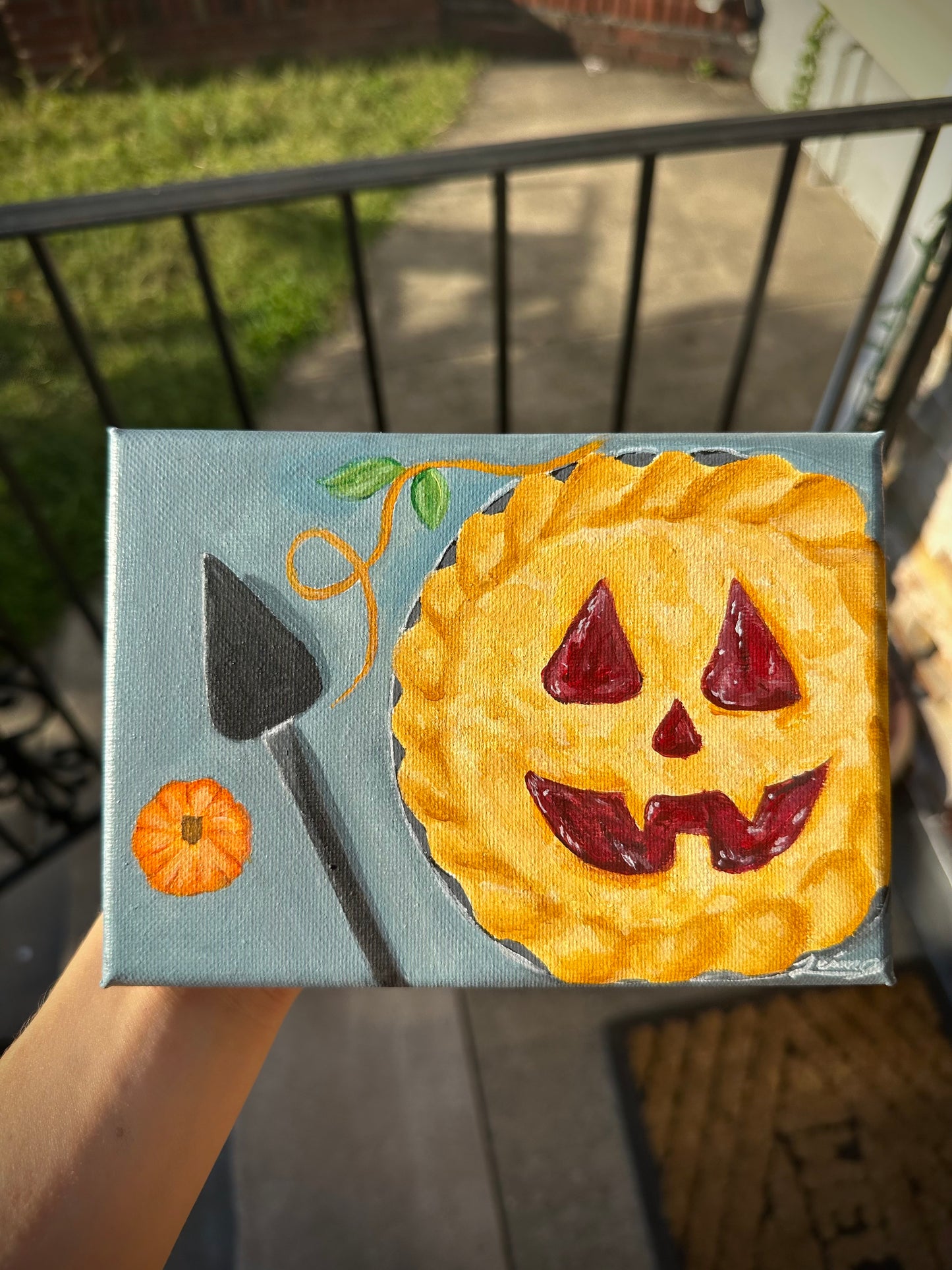 Jack-ó-Lantern Pie l Witchtober Day 6 | Original Halloween Art