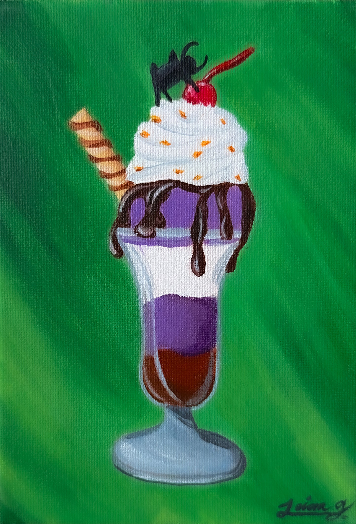 Spider Sundae | Witchtober Challenge Day 24 | Original Halloween Art