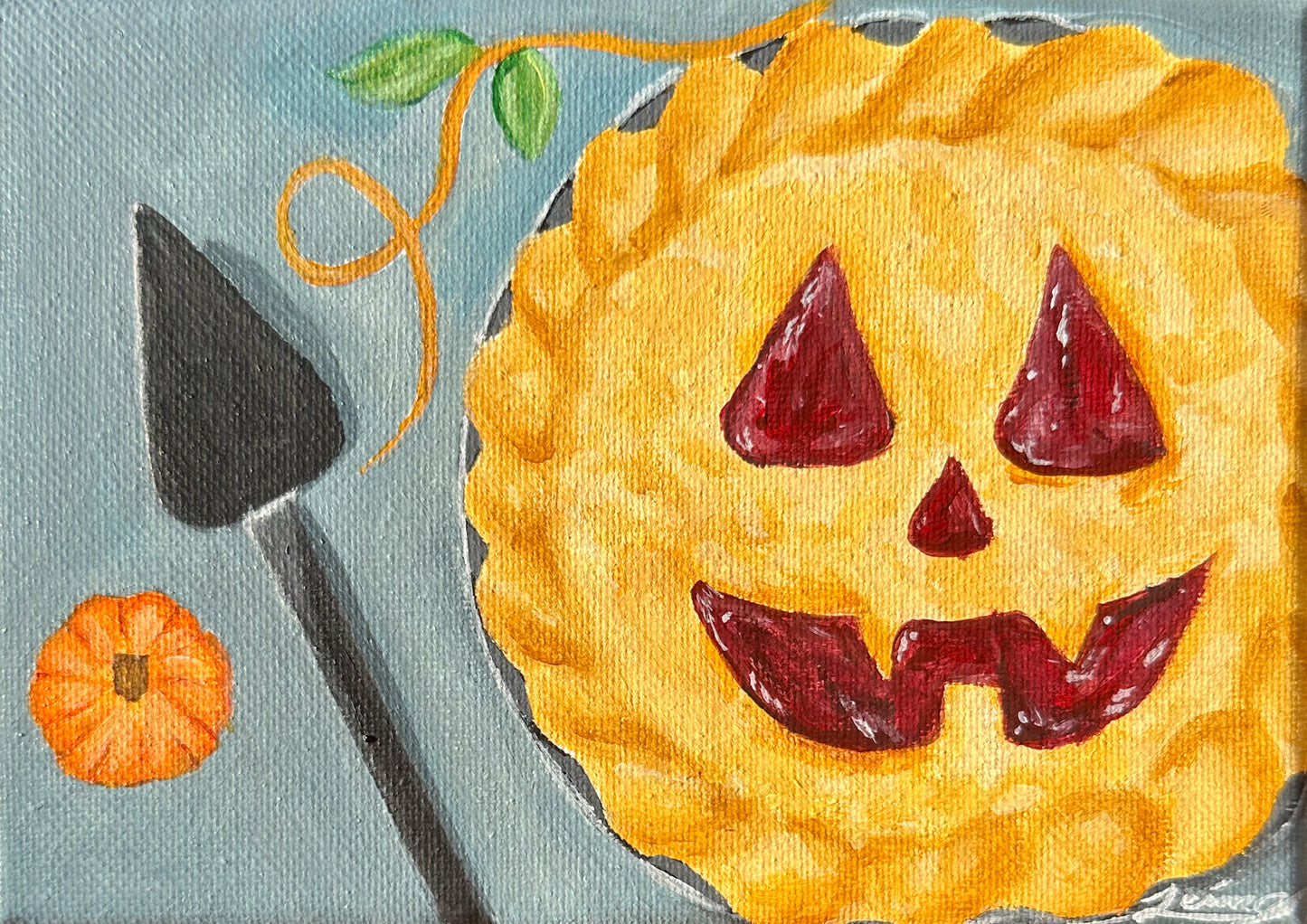 Jack-ó-Lantern Pie l Witchtober Day 6 | Original Halloween Art