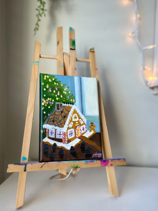 Haunted Gingerbread House | Witchtober Challenge Day 19 | Original Halloween Art