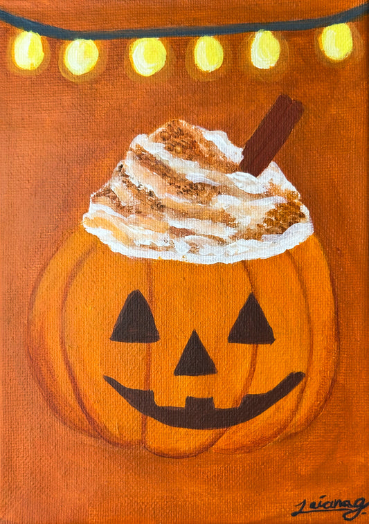 Pumpkin Bowl PSL | Witchtober Challenge Day 28 | Original Halloween Art