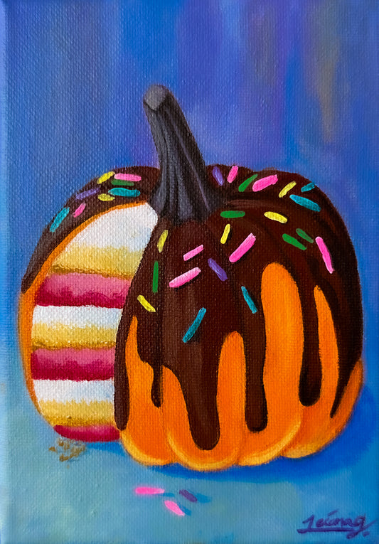 Pumpkin Cake | Witchtober Challenge Day 25 | Original Halloween Art