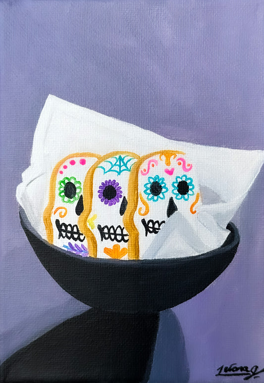 Día De Los Muertos Cookies| Witchtober Challenge Day 30 | Original Holiday Art